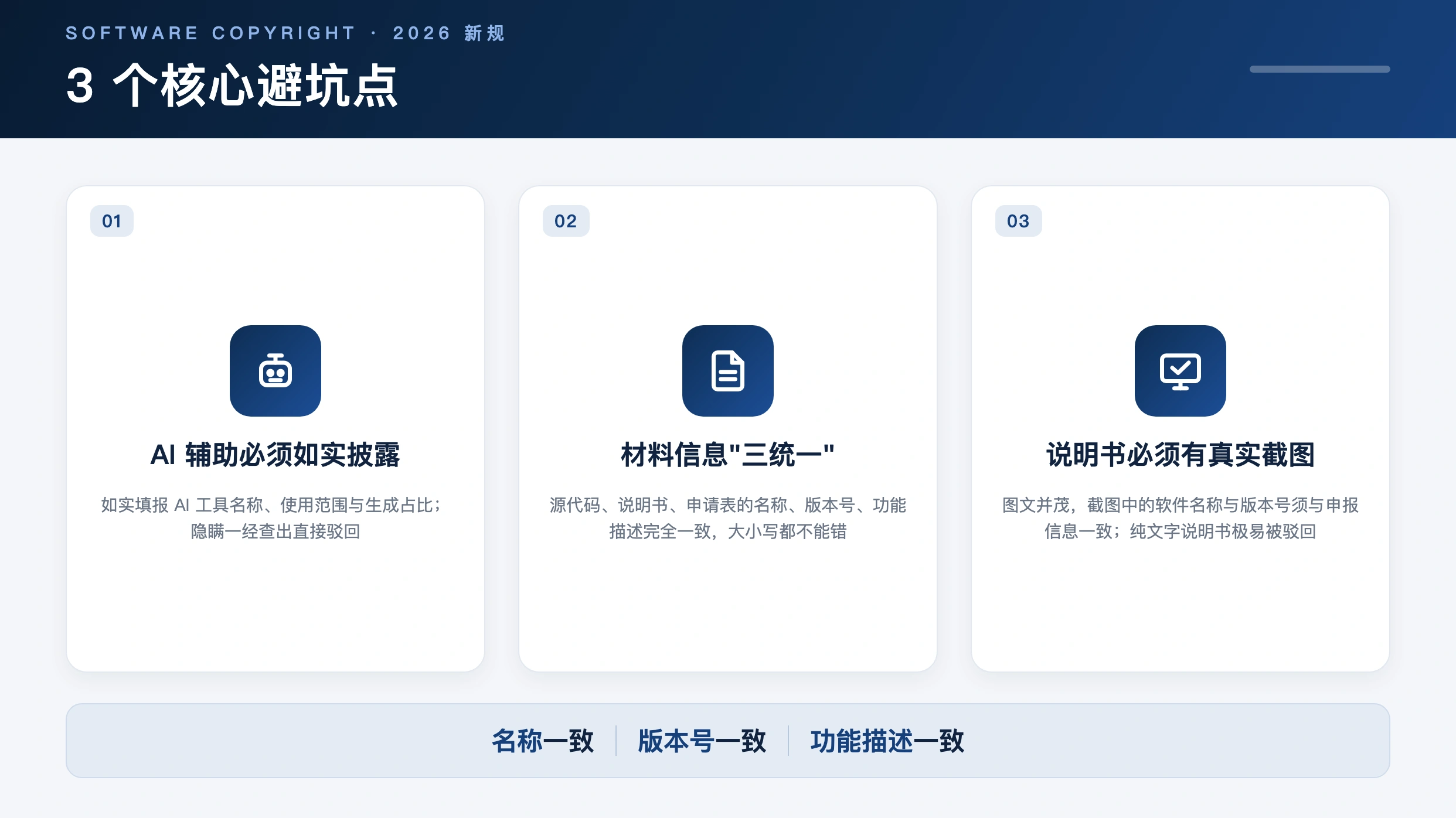 2026 新规：3 个核心避坑点